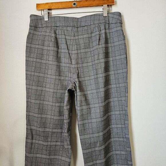 EUC TIME & TRU PLAID GREY BLACK PULL ON PANTS SIZE LARGE /12-14 WOMENS - Picture 5 of 14